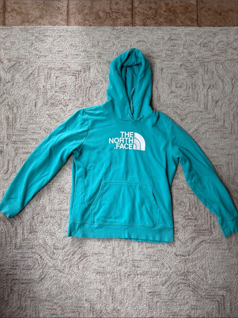 The North Face Men's Teal Zip-Up Hoodie